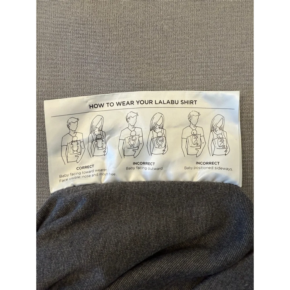Gray Lalabu Soothing Shirt Mom Size Small - Picture 11 of 12